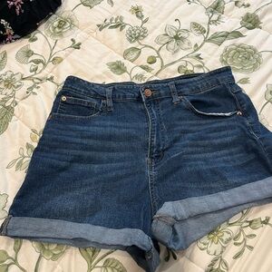 No Boundaries Dark Blue Jean Shorts